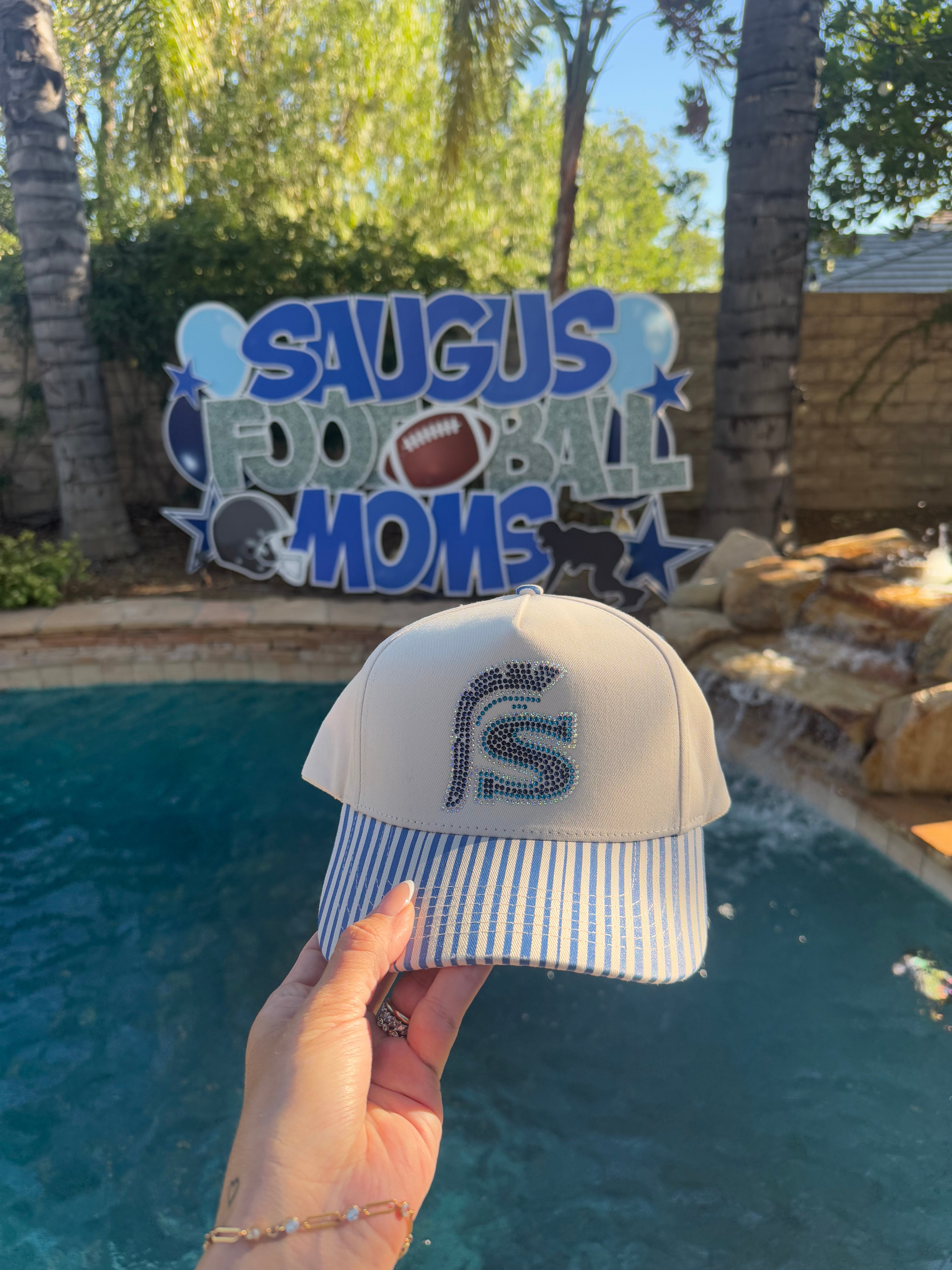Saugus Logo Rhinestone Trucker