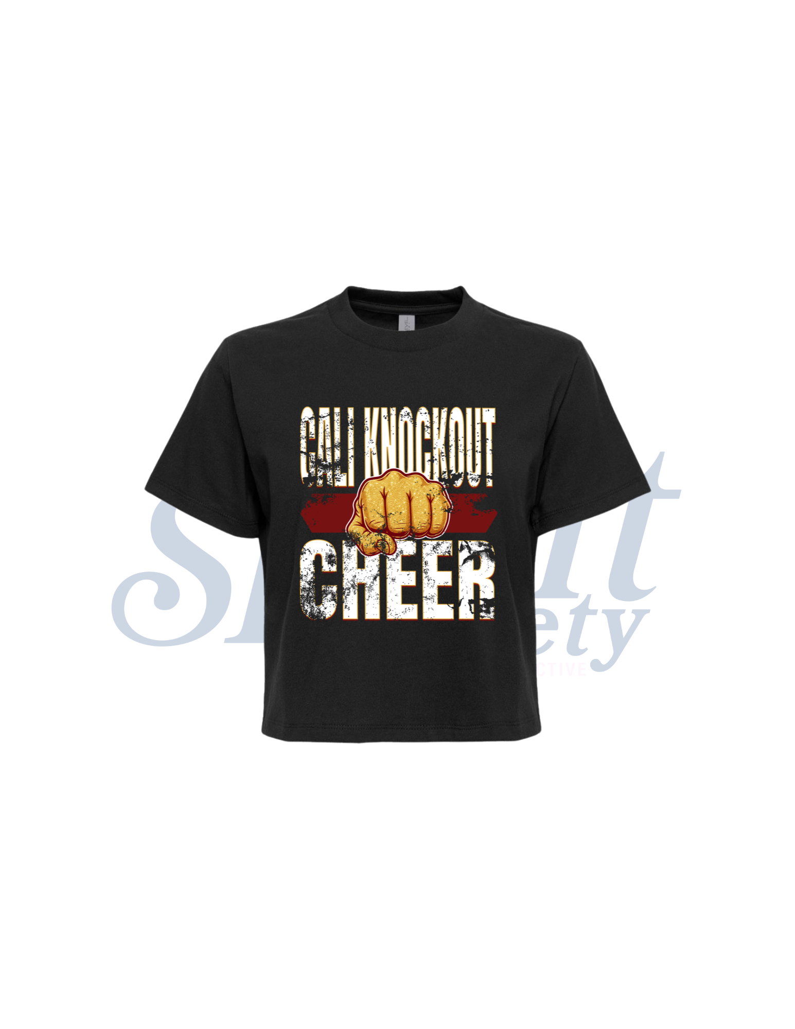 Cali Knockout Tri Boxy Crop Tee