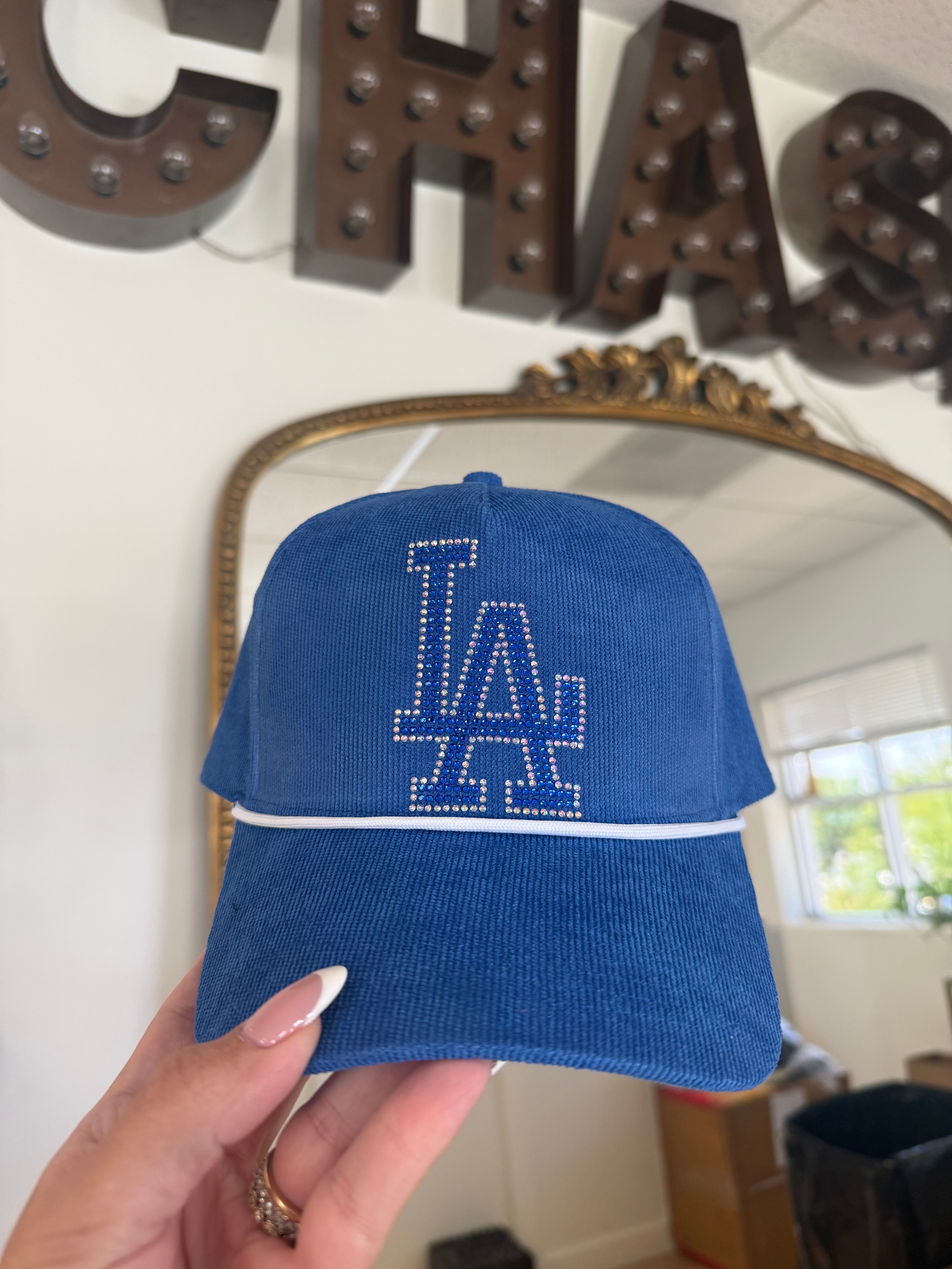 Blue LA Trucker Hat
