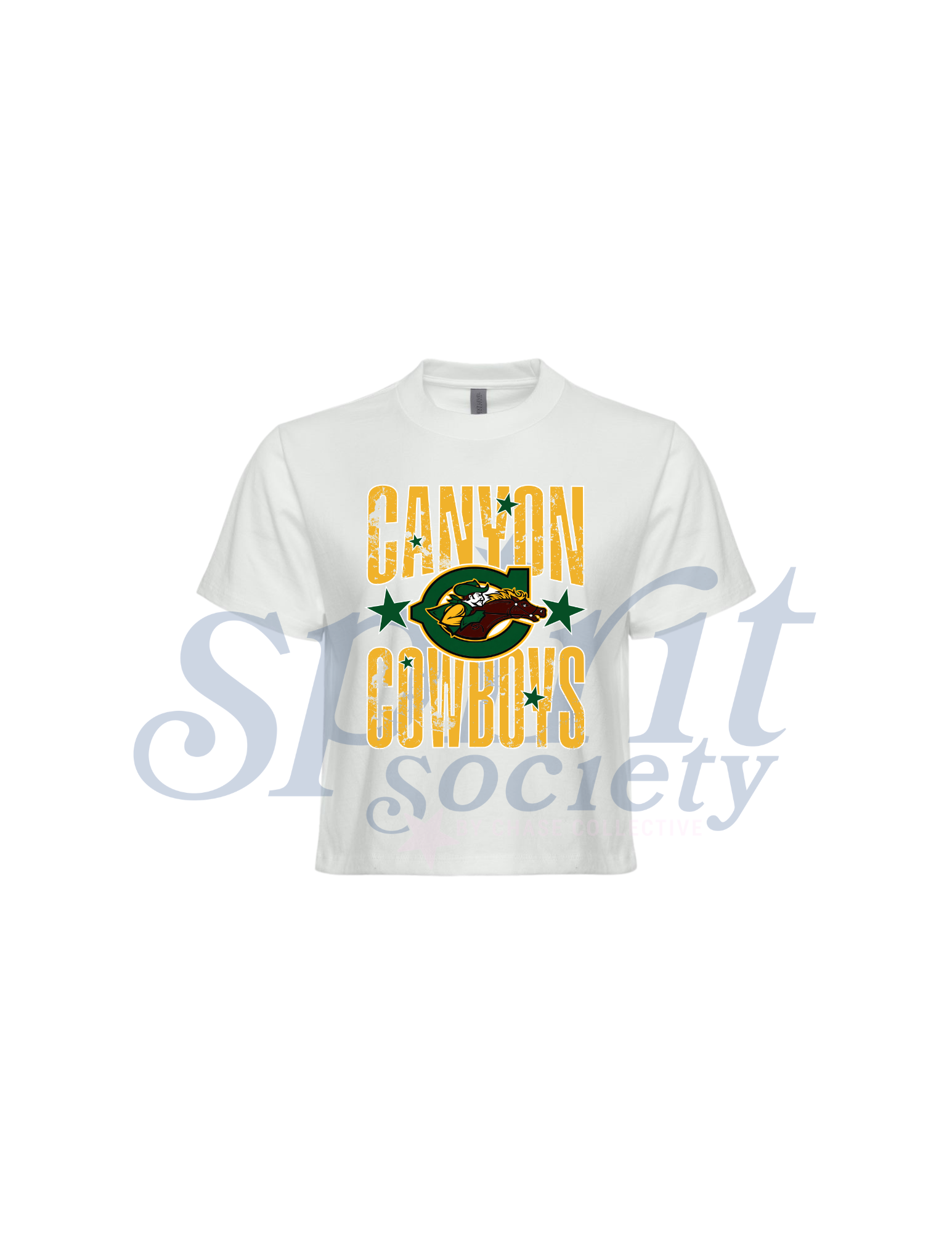 Cowboys Star Boxy Crop Tee
