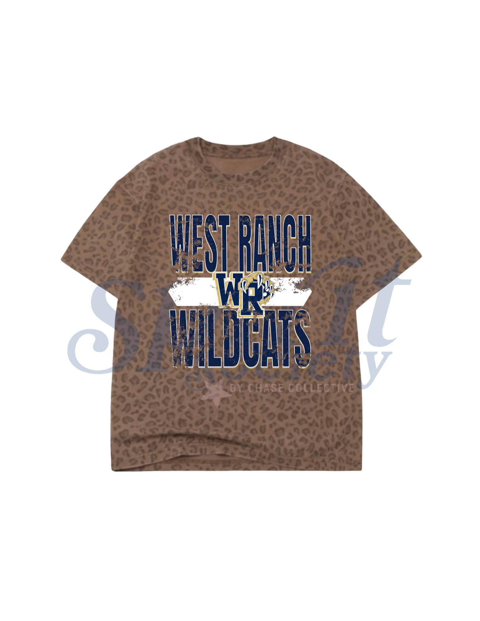 WR Tri Distressed Oversized Tee