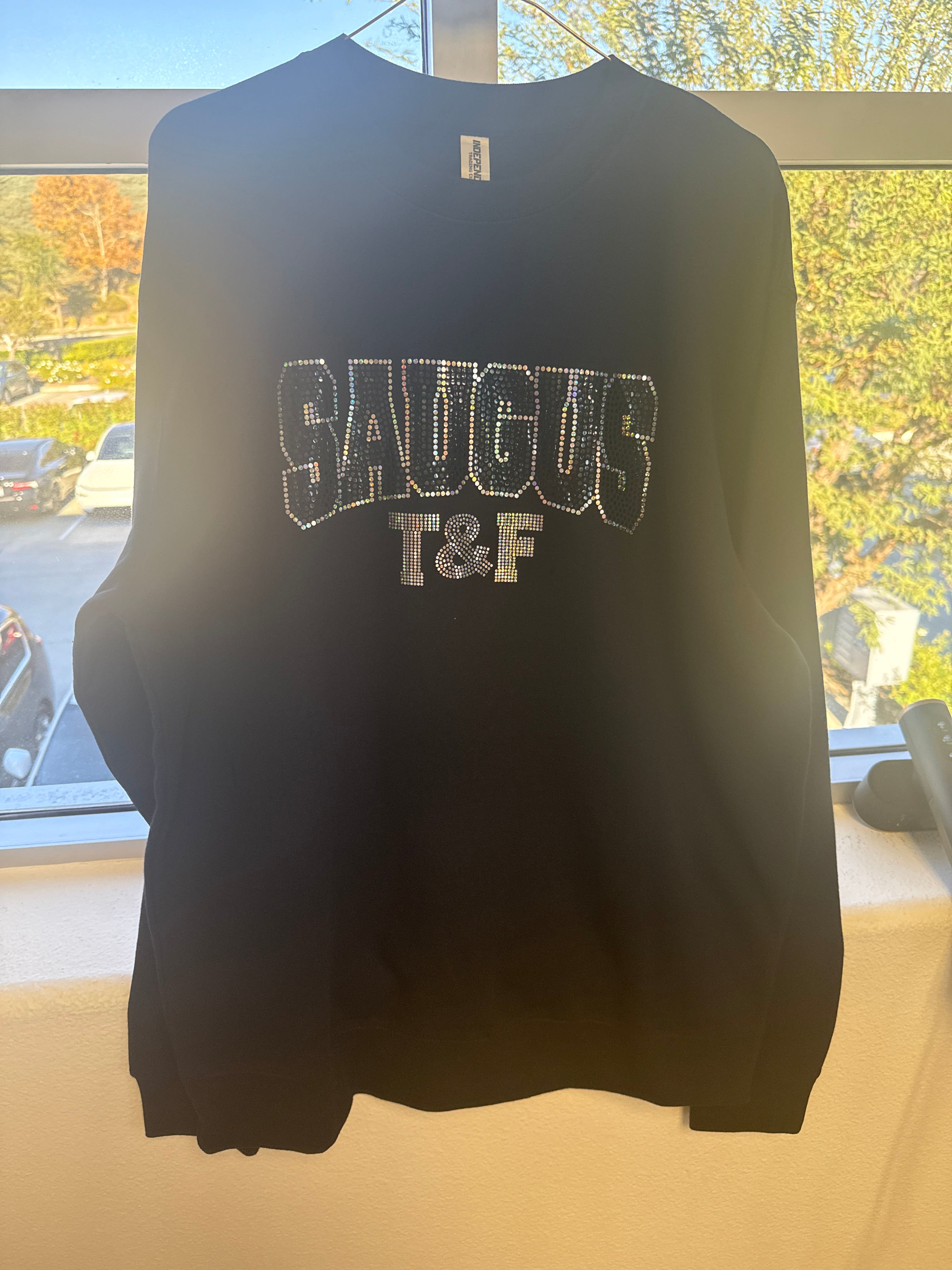 Saugus T & F Bling Sweatshirt