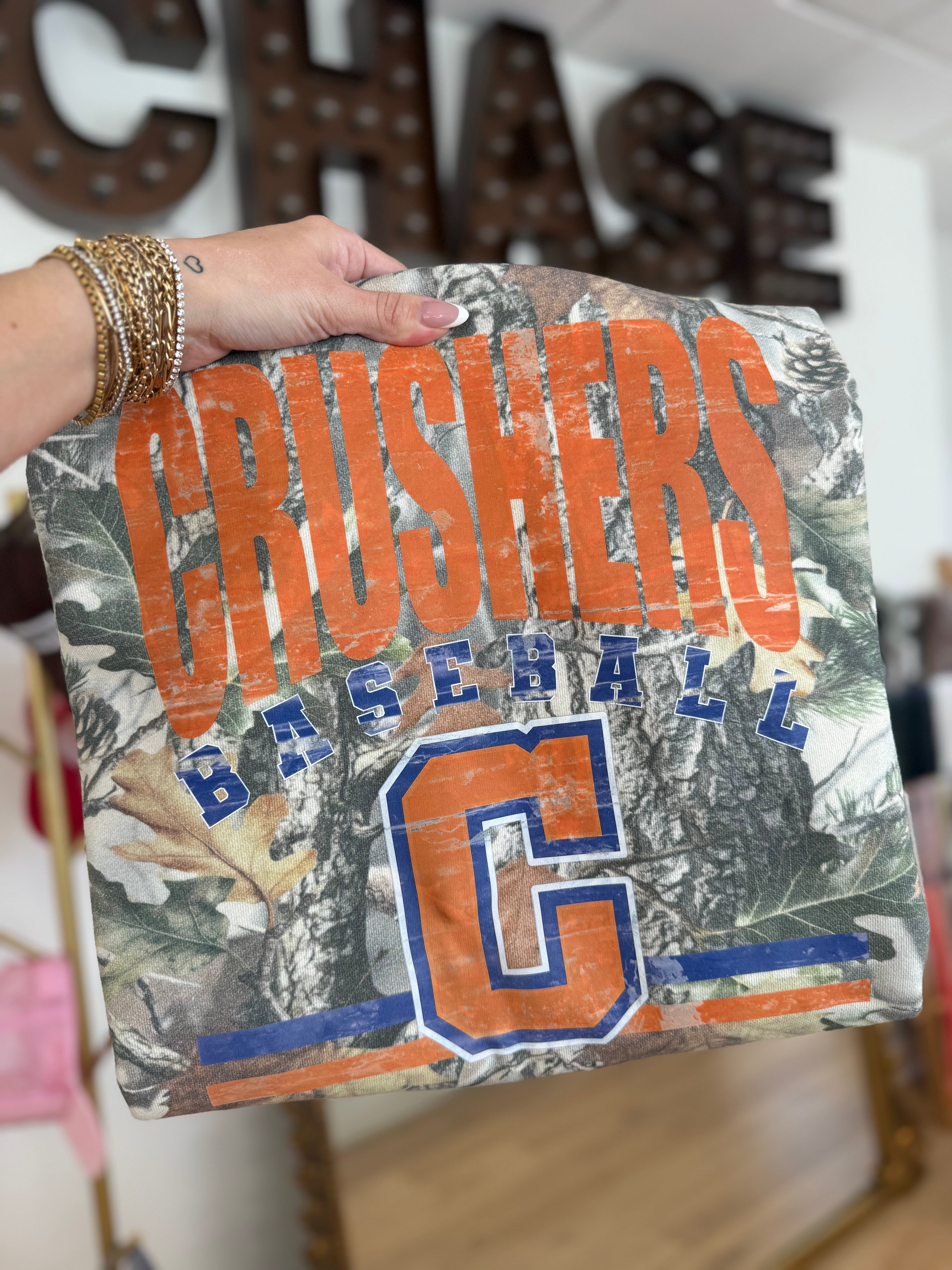 Crushers Distressed Oversized Tee
