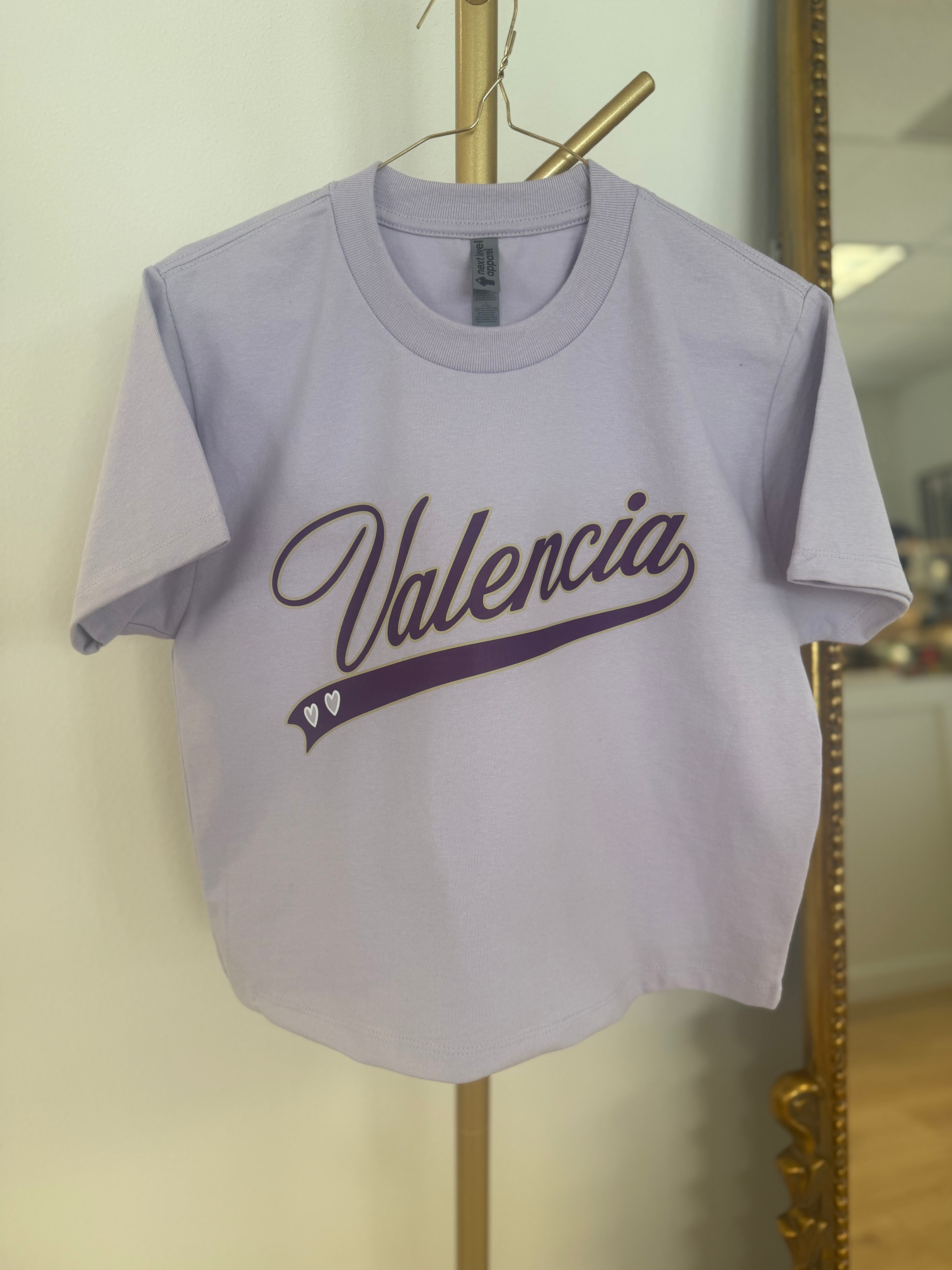 Valencia Retro Heart Boxy Crop Tee