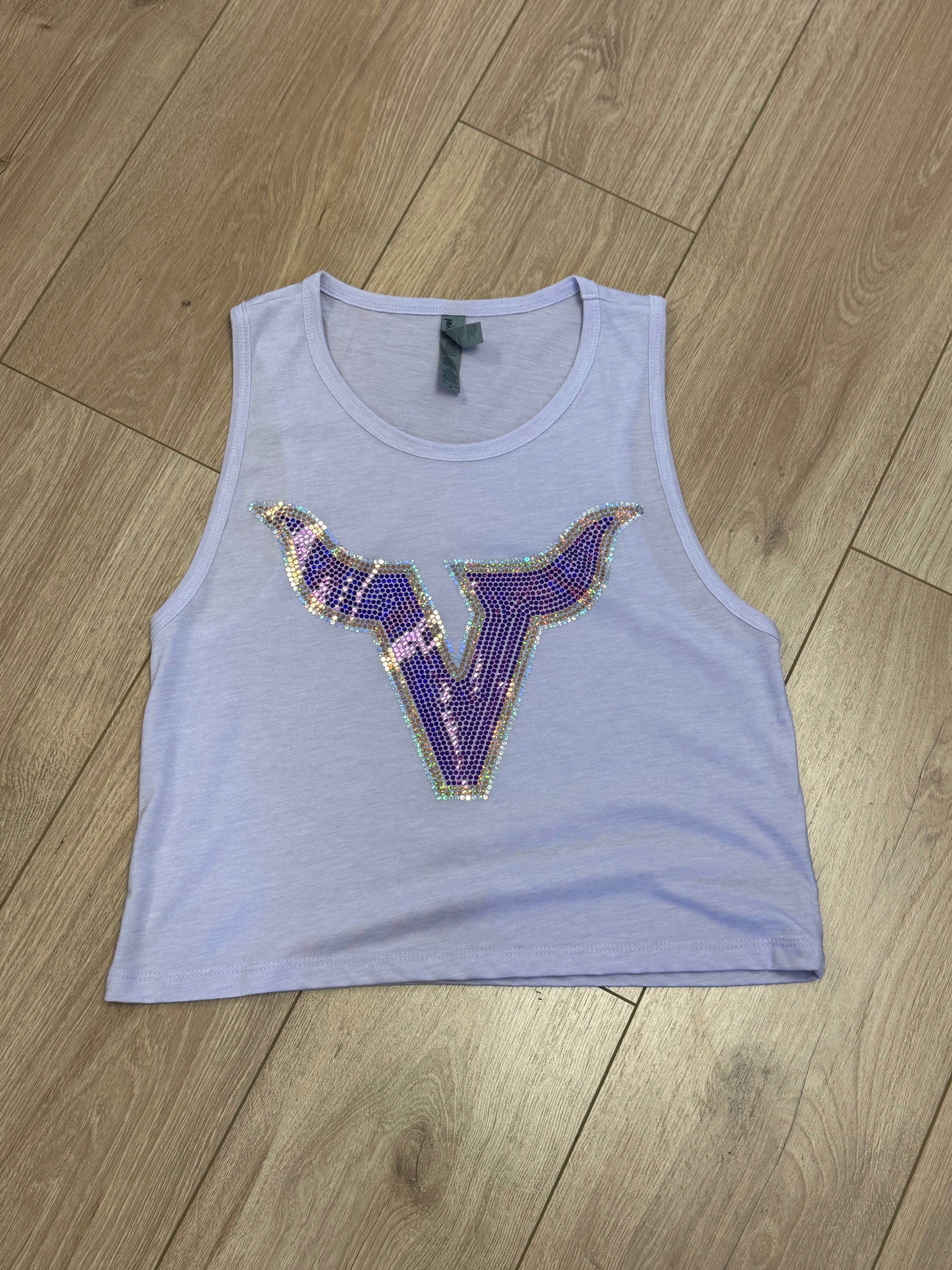 Valencia Logo Boxy Bling Crop Tank
