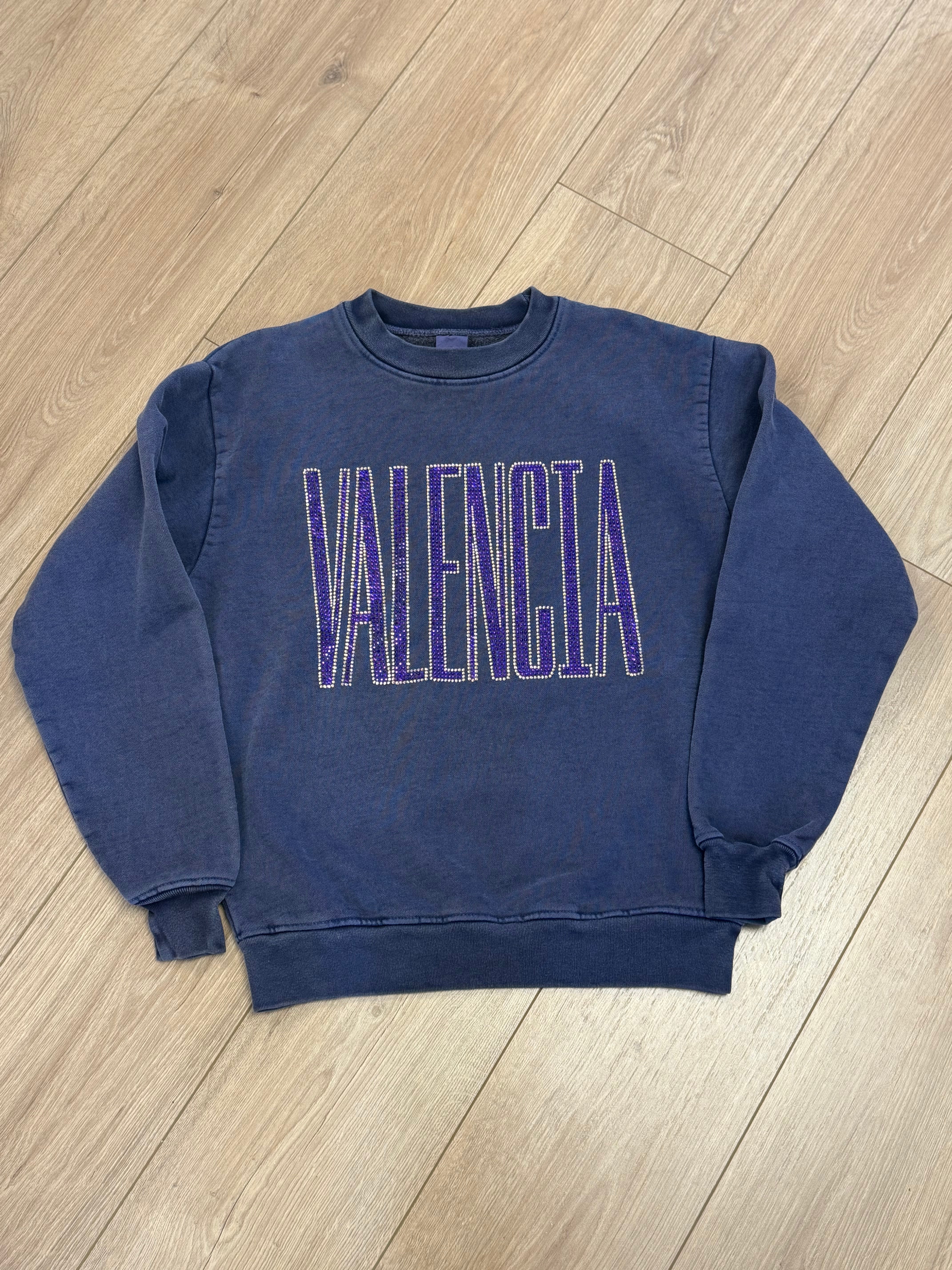 Oversized Valencia Rhinestone Sweatshirt