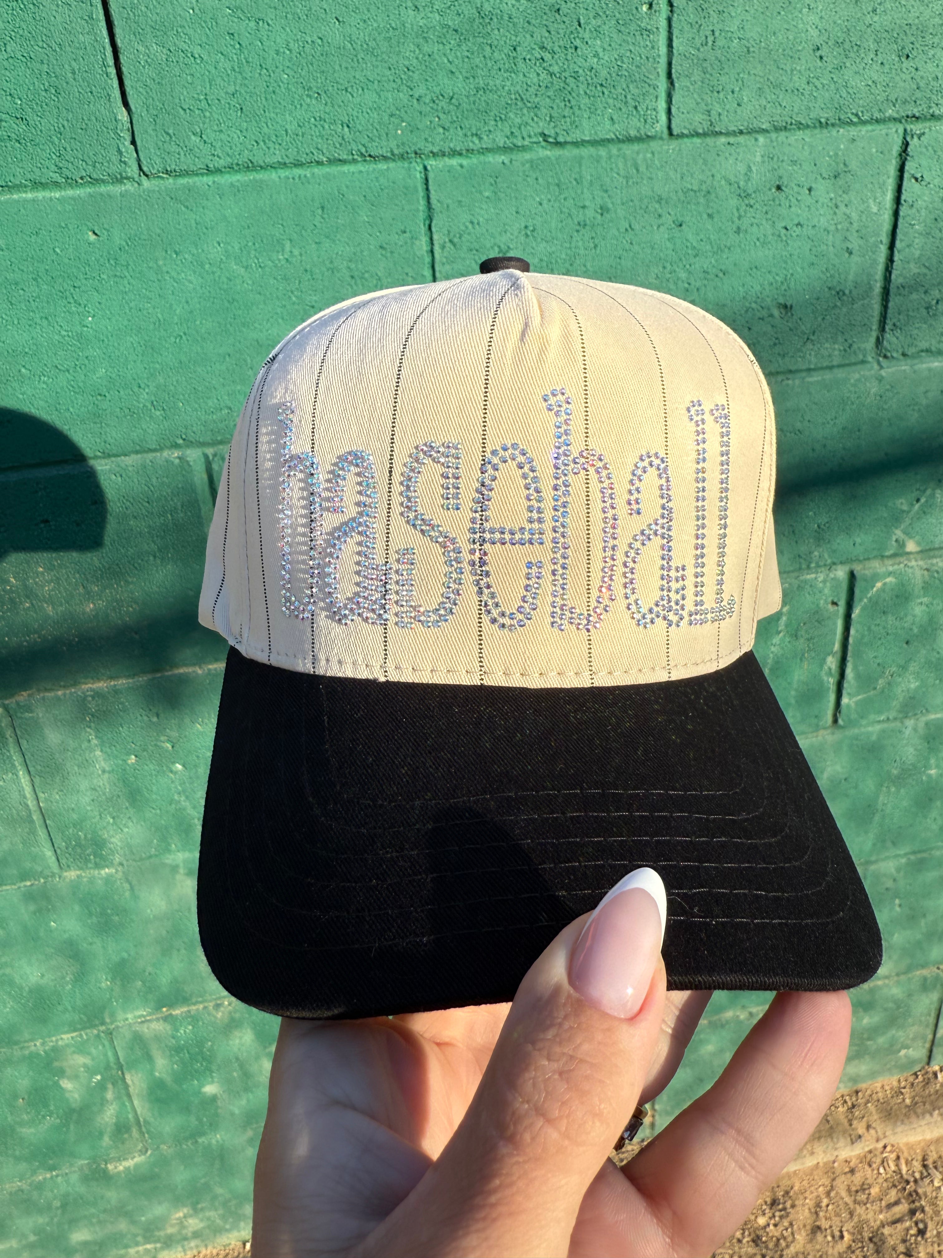 Baseball Rhinestone Trucker
