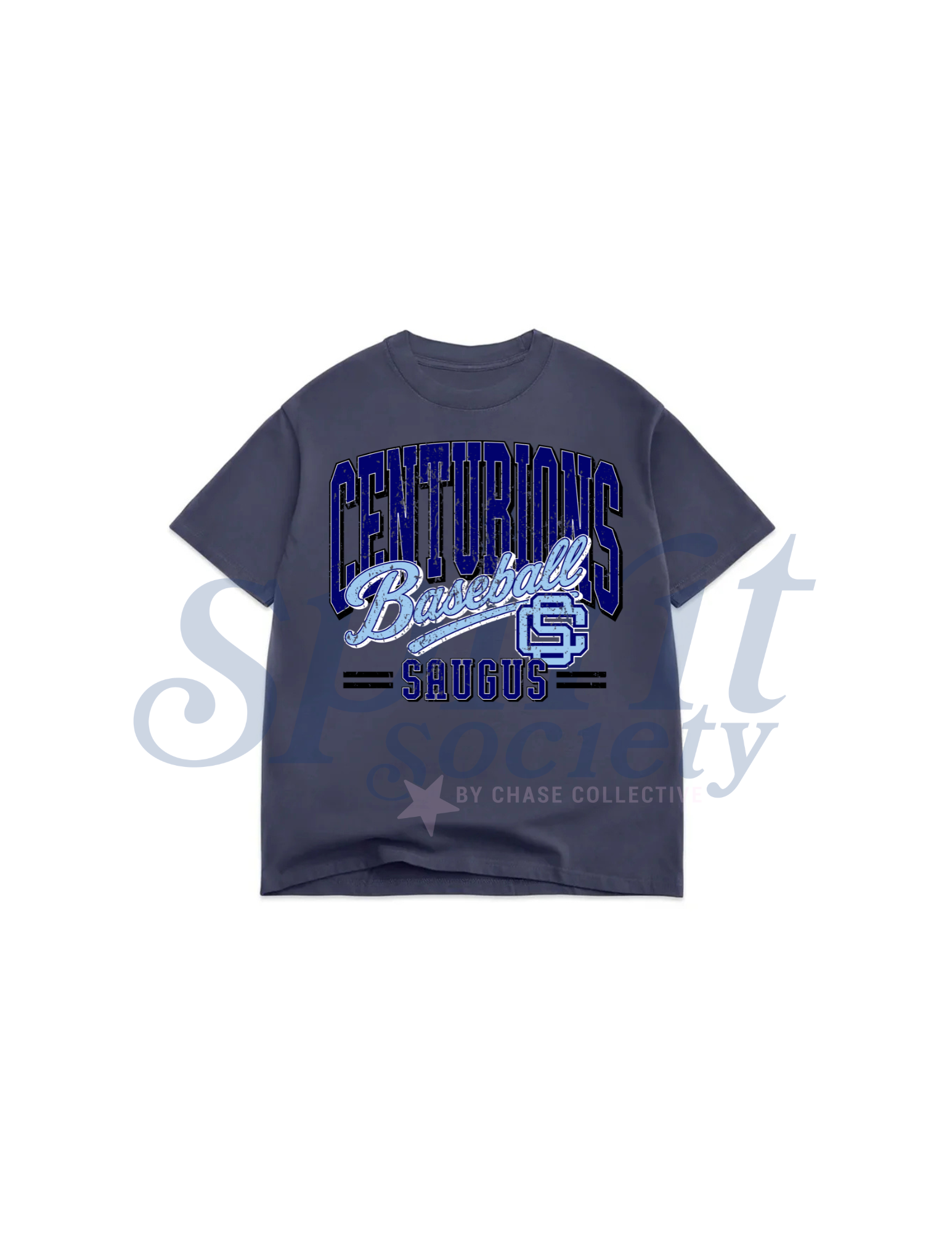 Saugus Baseball Old School Oversized Tee