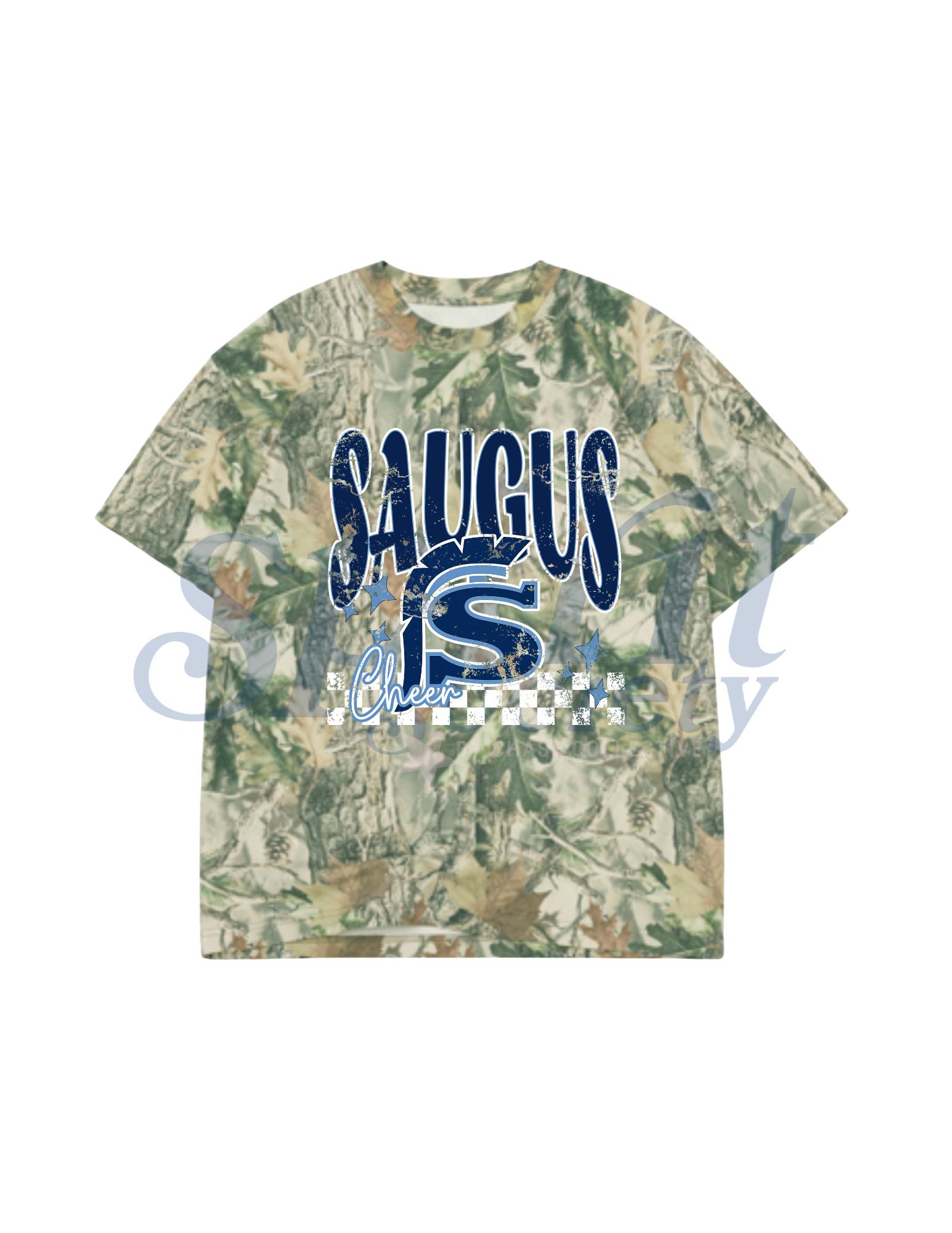 Saugus Cheer Retro Oversized Tee