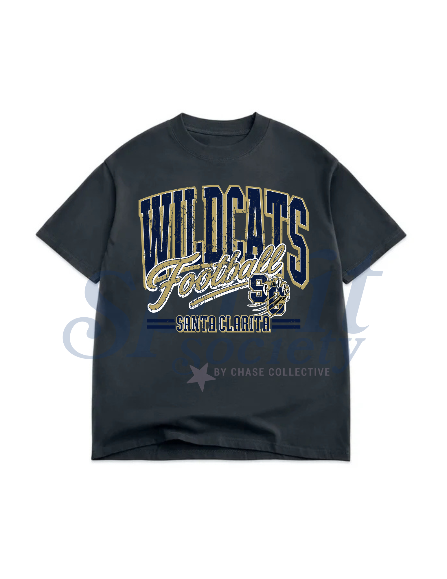 Wildcats Football Old School Oversized Tee