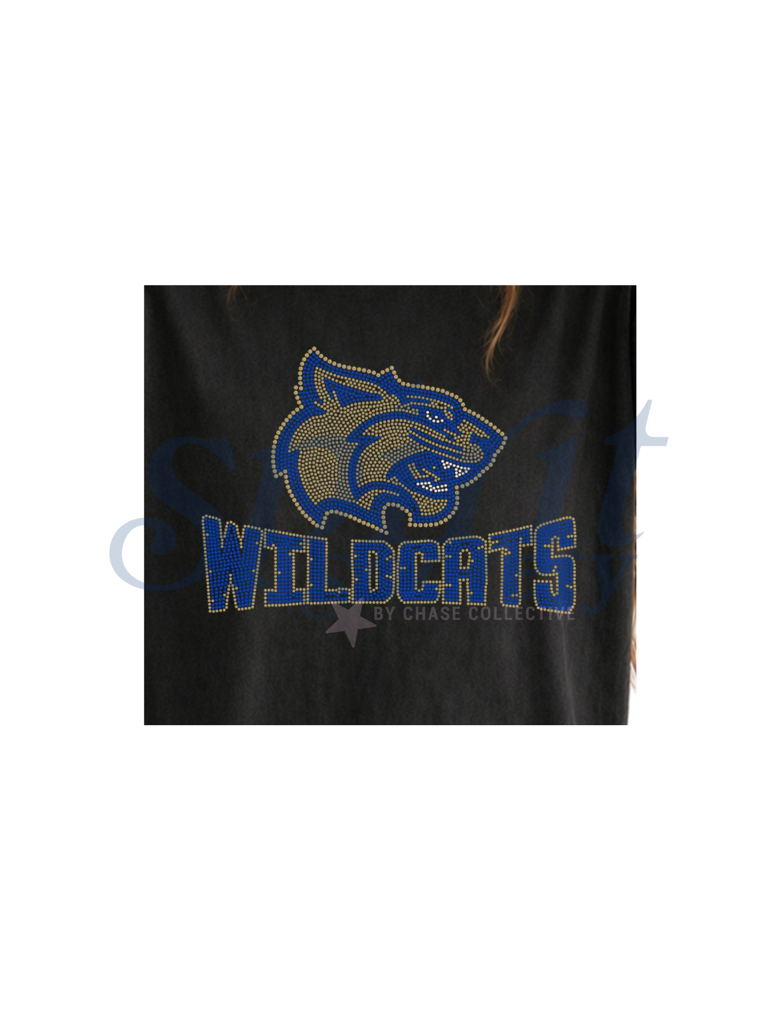 Youth Wildcats Bling Crewneck